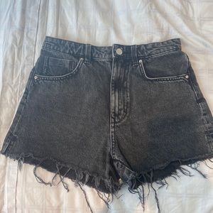 Black high waisted Zara shorts